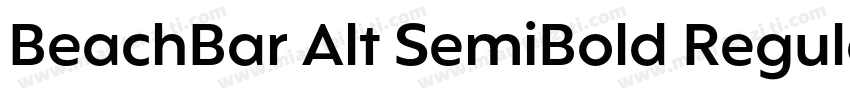 BeachBar Alt SemiBold Regular字体转换